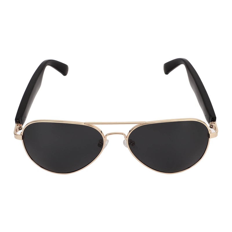 Bluetooth Sunglasses Gold Frame Smart Audio Glasses Stereo Speakers Music