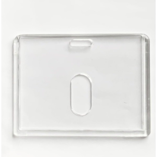 Tamagawa Manufacturing Acrylic ID Card Holder, Tuck-In Case, Horizontal Shape,