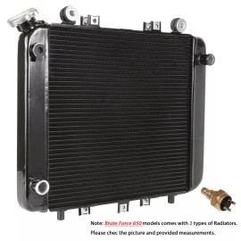 Caltric Radiator Kawasaki Brute Force 650 KVF650 4X4I 2006-2010 Injector Model W/ Sensor