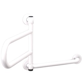HEALTHCRAFT DependaBar (2025 Model), Pivoting Wall-Mounted Grab Bar for Bathroom Safety, 5 Locking Positions, ADA Compliant with 300 lb Capacity, Rust-Resistant Stainless Steel #304 (White)