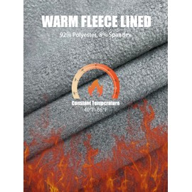 AREOUTS Women's Snow Ski Pants Fleece Lined Waterproof Softshell Insulated Winter Outdoor Hiking Cargo Pants Cool Gray L