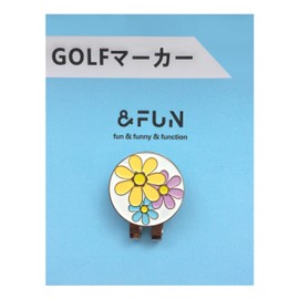 Golf Marker Women's Girls Cute Stylish Flower Gift & Fun (Yellow)