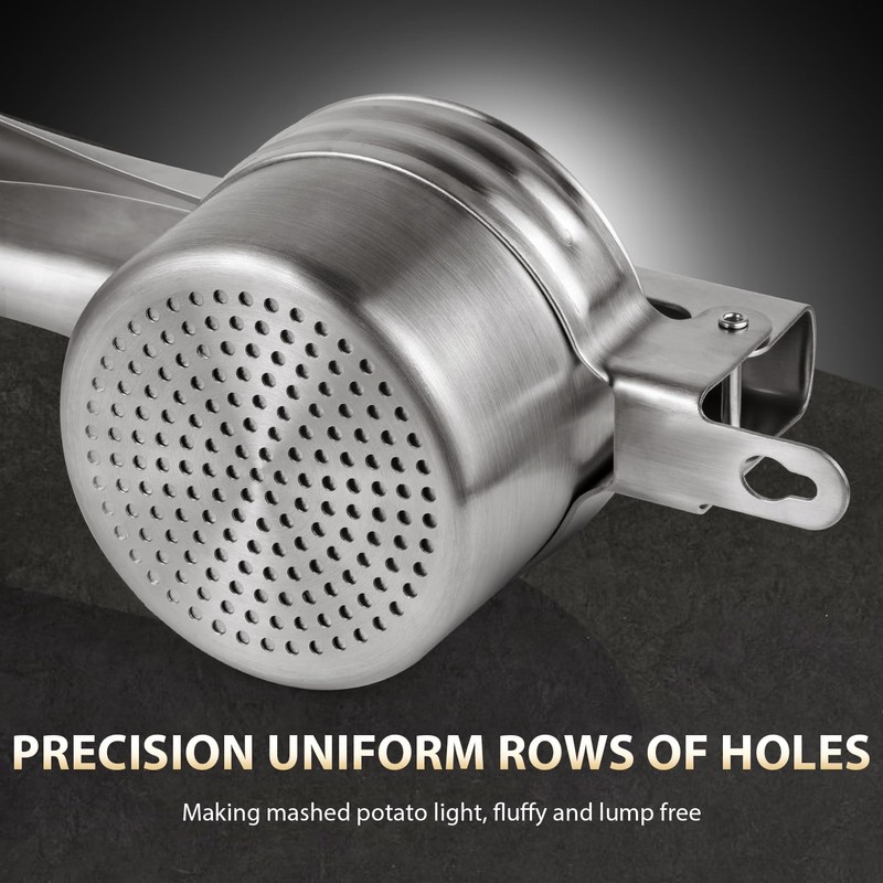Potato Ricer, Sopito 15oz Stainless Steel Potato Masher with 2
