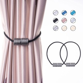 Curtain Tassel, Magnet, Curtain Tassel, Tassel, Stylish, Curtain Holder, Curtain Clip, Ornament, Curtain Accessory, 2 Colors, Black, White, Set of 2