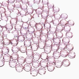 1440PCS SS16 Flatback Crystal Rhinestones, Glass Rhinestones Gems for Bedazzling Nails Art, Makeup, Need Glue Fix, Light Pink (3.8-4.0mm)