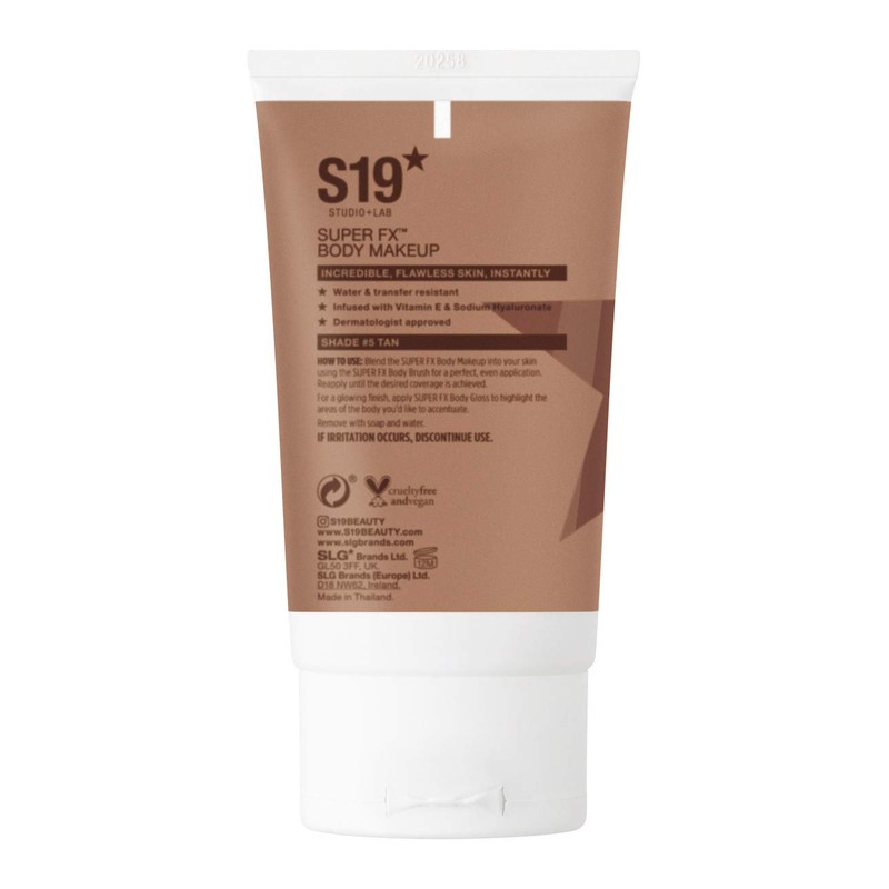 S19 SUPER FX Body Makeup, TAN - Smoothes & Evens