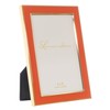 Lawrence Frames Metal and Enamel Picture Frame, Orange, 4x6