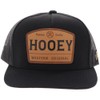 HOOEY Men's Trip Adjustable Snapback Trucker Mesh Back Hat (Black/Brown)