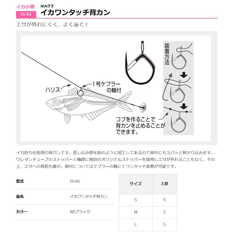 KATSUICHI IS-81 M Squid One-Touch Back Can