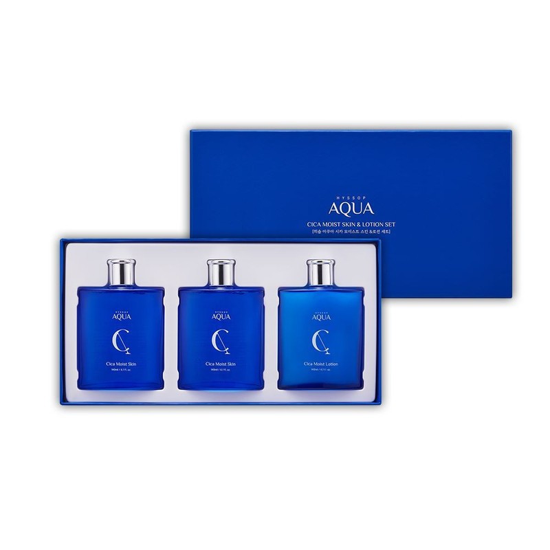 Hyssop Aqua Cica Moist Skin 140ml x 2 + Lotion