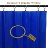 LLPJS 100 Pack Curtain Rings with Clips, Curtain Clip Rings