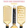 Professional Cheese Grater, Gold Stainless Steel Cheese Grater Handheld, Grater