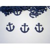 100 Navy Blue Anchor Confetti Nautical Baby Shower 1 Inch