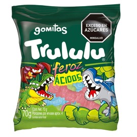 Gomitas Trululu - 70g (2.48 oz). 12 Pack - Imported from Colombia (12 Pack, Mini Feroz)