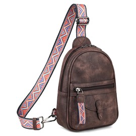 FADEON Mini Sling Bag for Women - Small Crossbody Purse - Designer Sling Purse Cute PU Leather Shoulder Bags