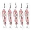 5PCS LED Fishing Lure Light Rustproof Stainless Steel LED Lighted