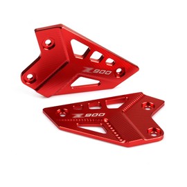 MOQIAOSEIKO Motorcycle Footrests Footrest Protector Compatible with Z900 Z 900 2017 2018 2019 2020 2021 2022 2023 2024 Accessories Heel Protection Footrest Plate Aluminium