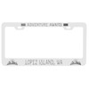 Lopez Island Washington Laser Engraved Metal License Plate Frame Adventures