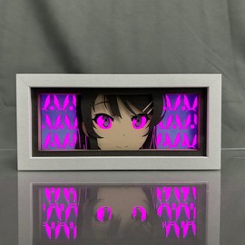 RuiYaZhuo Anime Lamp Sakurajima Mai Figure for RGB Light Led Light 16-Color Changing Anime Atmosphere Light for Bedroom Decor Night Light