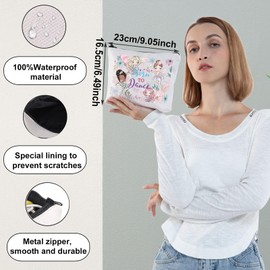 WZMPA Dancer Cosmetic Makeup Bag Dance Lover Gift Born To Dance Makeup Zipper Pouch Bag For Dance Team Dance Teacher, Born To Dance F, Fit