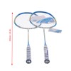 2 Player Badminton Racquets Set Lightweight Full Carbon Double Rackets