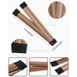 BPTRKOM Pack of 2 Bun - Girls Women's Hair Styling Tool, Hair Knitting Tool Accessories, DIY Hair Styling for Long and Short Hair, French Twist Hair Bun Styling Braid Holder Tool (Light Brown