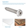 sourcing map Phillips Hex Washer Self Tapping Screws, M5 x