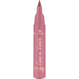 essence line n' STAIN! TATTOO LIP LINER, Nr. 01, Rot, langanhaltend, definierend, Färbeeffekt, farbintensiv, vegan, ohne Parfüm, ohne Alkohol, ohne Parabene, 1er Pack (2.5ml)