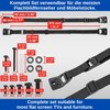 1 Set Black TV Tilt Lock Screw On TV Shelf