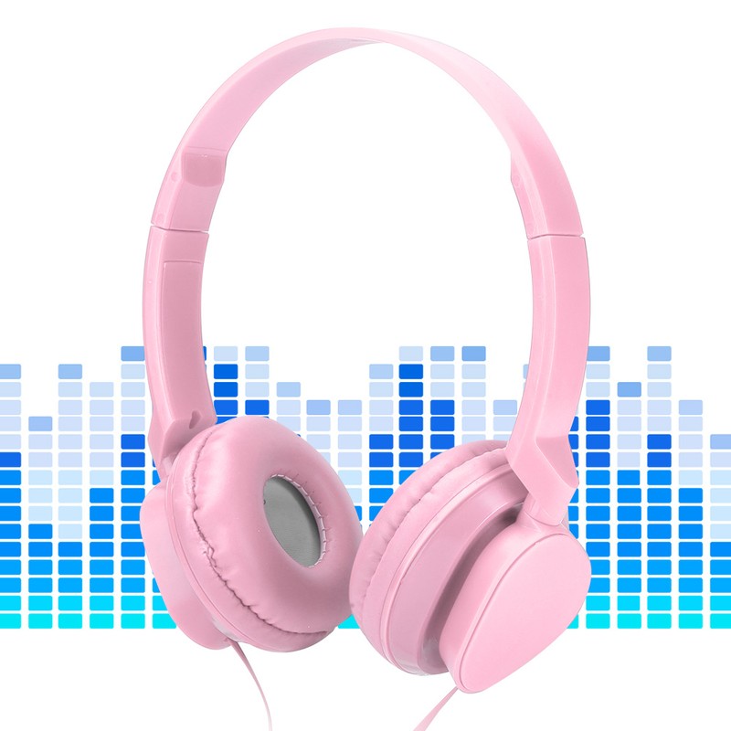 Wired Headphones Over Ear Headsets Stereo Sound Earphone with Mic