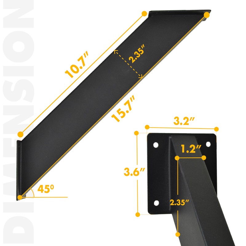 8 Pcs Pergola Brackets, 45-Degree Angle Bracket, Specially for Reinforcing