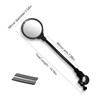 Bike Rearview Mirror with Wide-Angle Convex Lens, Fits 22-32MM Handlebars,