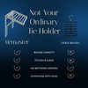Tie and Scarf Organizer, TieMaster Battery-Free Organizer, Holds 60 Ties