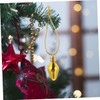 Parliky 200pcs Balls Ornament Lamp Small Delicate Pendant Mini Xmas
