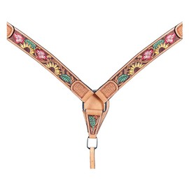 American Darling Western Horse Breast Collar Tack Genuine Leather