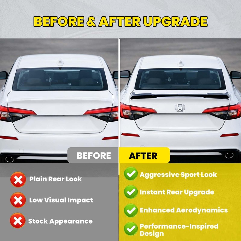 Honda Civic Spoiler Compatible with 2022 2023 2024 2025 2026