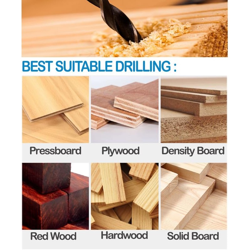 Brad Point Woodworking Drill Bit 1/8 in.Spur Point Drill Hardwood