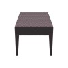Compamia Miami Resin Patio Coffee Table in Brown