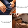 ontto Leather Key Fob Cover Keyring for Volvo xc60 xc90