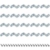 20Pcs Z Shape Picture Frame Fixing Supporting Clips,Iron Canvas Clips,Offset