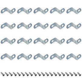 20Pcs Z Shape Picture Frame Fixing Supporting Clips,Iron Canvas Clips,Offset Canvas Clips,z Shape Corner Code for Picture Frame 808#