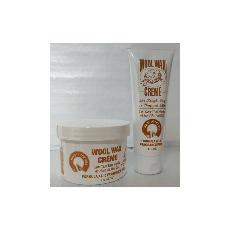 Wool Wax Creme Skin Care Fragrance Free Combo pack (9