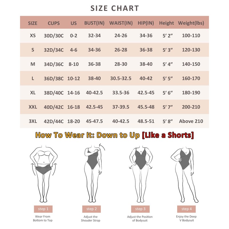 FeelinGirl Shapewear Bodysuits for Women Tummy Control Butt Lifter Panty