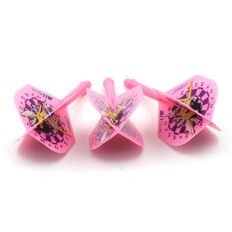 CUESOUL Integrated Dart Shaft and Flights in Standard Shape, Set