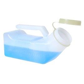 Urinals for Men, Travel Urinal Bottle 32OZ/1L Portable Male Pee Bottles with Glow in Dark Screw Lid for Camping Elderly and Incontinence