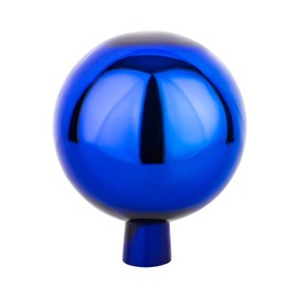 1Plus Rose Baubles, Decorative Balls with Different Colours, Garden Balls for the Garden, as Stylish Garden Decoration, Decorative Balls, Glass Balls, 15 cm, blue