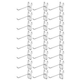 HIRAISM Net Hooks, Wire Net, Mesh Panels, Hangers, Hooks, Storage, Display, Set of 30 (3.9 inches (100 mm)