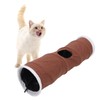 Foldable Cat Tunnel with Hanging Ball Interactive Fun Durable Collapsible