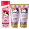 Balea 3er-Set Haarpflege: Shampoo FARBGLANZ Pflege für coloriertes Haar mit