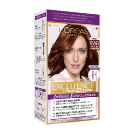 L'Oréal Paris Excellence R Cream Type Hair Color for Gray Coverage, 6WB Light Bright Warm Chestnut